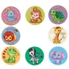 500 Pegatinas/Rollo Pegatinas de Sellado de Ánimo de Animales Patrón Lindo Pintado a Mano Pegatinas de Recompensa Maestros de Jardín de Infancia Transfronterizo