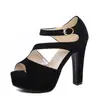 Bolsa de plataforma de verão transfronteiriça Shopee sandálias de salto alto sapatos de salto alto femininos europeus e americanos para boate sapatos femininos de comércio exterior 313 entrega