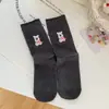 Calcetines de Oso Bordados Estilo Ballet para Mujer de Media Pantorrilla Primavera y Otoño Estilo Japonés Dibujos Animados Chica Linda Calcetines de Encaje Hongo Dulce