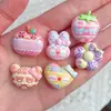 Lindos Accesorios de Resina con Estampado de Animales de Colores Conejo Fresa Fruta Hechos a Mano Pinzas para el Cabello Cintas para el Cabello Materiales para Joyería Venta al por Mayor