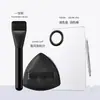Brocha para Base de Maquillaje Líquida Sin Costuras de Una Sola Línea Negro Piña Esponja de Maquillaje Paleta Set de Barras de Color Plana Ultra-Delgada que No Absorbe Polvo
