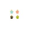 Patas de urso e patas de gato de duas cores com pingos de óleo, pegadas, acessórios para joias DIY, pingente, pulseira, adorno de cabeça, materiais artesanais
