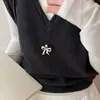 Collar de lazo estilo coreano inspirado en Ins, nuevo modelo 2026, cadena para la clavícula dulce y simple de nicho, accesorio versátil para mujer