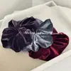 Goma para el pelo de terciopelo retro simple estilo coreano Elegante Versátil Cuerda para el pelo de coleta Moda Flor para el pelo de alta gama