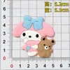 Goma Suave de PVC Colección My Melody Funda de Teléfono de Dibujos Animados Imán para Nevera Accesorios DIY Charms para Zapatos Hebilla de Zapato Decoraciones