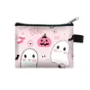 2026 Halloween Fantasma Abóbora Gato Preto Desenho Animado Pequena Carteira de Moedas Portátil Bolsa de Moedas com Zíper Mini Bolsa Exquisita