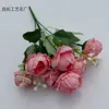 Buquê Artificial de Peônia Exquisita com 7 Cabeças Flores Pequenas Arranjo Interno Decoração de Tecido Flor Artificial de Mão Atacado Aliexpress