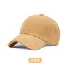 Boné de Baseball Liso de Veludo Cotelê Masculino Outono e Inverno Chapéu de Sol para Exterior Transfronteiriço Retrô Boné Bordado com Logo