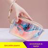 Bolsa de Cosméticos Colorida a Laser de TPU Personalizada para Viagem Grande Capacidade Transparente Bolsa de Higiene Pessoal Bolsa de Maquiagem Logo Personalizado