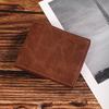 Porta-moedas Horizontal Minimalista com Múltiplos Porta-Cartões Carteira Masculina de Moda em PU Estilo Coreano Porta-Cartões Dobrável Fino Selecionado Cuidadosamente
