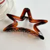 Pinza para el Cabello Grande de Estrella de Cinco Puntas 2024 Nuevo Clip para el Cabello de Otoño e Invierno Adorno para la Cabeza Pasador Pinza de Tiburón Femenina Parte Posterior de la Cabeza