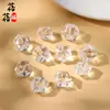 Beibeifu Cristal Natural Octagonal Cuentas Tallado Accesorios con Agujero Colgante Colgante Pequeño Accesorios DIY Venta al por Mayor