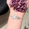 Colar de joia de flor de princesa fugitiva pulseira de miçangas tahidi do mar profundo flor zircônia brincos de pérola pulseira