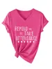 Recuérdame comprar camiseta casual de manga corta con cuello en V para mujer del sitio independiente Amazon Wish para comercio exterior
