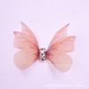 Alas de mariposa de tul tridimensional de doble capa de 3 cm, hechas a mano, accesorios de joyería para manualidades, material de belleza para uñas y rostro.