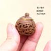 Sândalo verde esculpido oco sachê oco lótus openable DIY chaveiro pingente carro pendurado Bolsa pendurado acessórios vintage