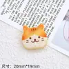 Gatinho de Desenho Animado Pão Comida Brinquedo DIY Pequenos Enfeites Acessórios de Cola de Creme Presilhas de Cabelo Furos Fivelas de Sapato Decoração Acessórios de Resina