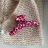 Pinza Grande para el Cabello de Acetato con Estampado de Leopardo Rosa para Mujer, Adecuada para Cabello Grueso, Accesorio Coreano para el Cabello