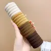 Elástico de borracha alta cor anel de toalha crianças e meninas rabo de cavalo lata corda de cabelo simples acessórios de cabelo corda para cocar cocar