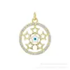 Fábrica de Origen Joyería Microincrustada Accesorios Piezas de Cobre Serie Ojo del Diablo Ojos Serie Mariposa Colgantes