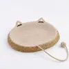 Placa de Arranhar e Cama para Gatos Tudo-em-Um, Respirável, Resistente ao Desgaste, Resistente a Arranhões Suprimentos para Pets, Cama Oval para Gatos e Cachorros, Tapete Universal para Dormir para Todas as Estações