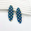 Nuevos accesorios para el cabello de estilo coreano con bloques de color y lunares retro, coloridas joyas y accesorios DIY de estilo coreano con forma ovalada dulce al por mayor