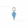 Anillo de Titanio F136 para Correr Colgante Accesorios para Pendientes Incrustado Circonita Titanio G23 Accesorios para Joyería de Piercing Corporal Stud para Cartílago