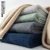 Suéter de Punto Grueso con Cuello Redondo para Hombre Otoño e Invierno Lujo Ligero Negocios Cuello Redondo Suéter de Cachemir para Hombre Suéter Básico para Hombre
