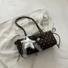 2026 Nova Bolsa Baguete Floral Doce de Nicho Feminina Tendência Fashionável Estilo Menina Nó de Laço Bolsa de Axila Bolsa de Ombro