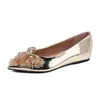 Aumento de Altura Interior Zapatos de Salón de Punta Fina con Pedrería y Moño de Charol Elegantes Versátiles de Boca Baja para Mujer Suela Suave No Cansan los Pies
