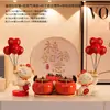 Decoración Creativa de Gato de la Suerte con Globos para Entrada Zapatero Sala de Estar Decoración del Hogar Regalo de Inauguración