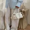Bolsa Nuvem Plissada com Cordão Estilo Coreano para Mulheres 2026 Nova Tendência de Alta Qualidade para Primavera e Verão Bolsa Transversal Versátil e Fashion