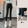Pantalones de tiburón con forro polar para mujer para uso en exteriores en otoño e invierno, con forro polar extra y grosor, de cintura alta, control de abdomen, levantamiento de glúteos, leggings cálidos, pantalones de yoga