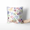 Almohada Decorativa Floral de Lujo Ligero Transfronteriza Estilo Pintura al Óleo Europea Impresión Digital Funda para Cojín para Decoración de Sofá en Sala de Estar Almohadón