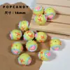 Contas Pintadas à Mão Coloridas Coração Xx Contas DIY Colar Pulseira Pingente de Papelaria Menina Fofa Textura de Vidro Ins