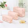 Bolsa de Cosméticos de Cuero Transfronteriza Estilo Nacional Bolsa Portátil para Lápiz Labial Portátil PU Impermeable para Mujer Bolsa de Tocador Bolsa con Cremallera de Almacenamiento