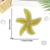 Patches de Bordado à Máquina Atacado Tema Oceano Estrela-do-Mar, Acessórios de Miçangas Feitos à Mão, Patches para Acessórios de Bolsa e Roupa DIY