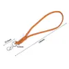 Broche de Langosta de Metal, Cordón de Cuero de Terciopelo, Colgante de Cordón de Piel de Vaca, Accesorios para Joyería DIY, Llavero, Cordón Colgante Tejido a Mano