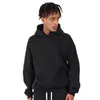 E-commerce Transfronteiriço Hoodies Masculinos Europeus e Americanos Novo Estilo Cor Sólida Estampa nas Costas Moletom com Capuz Harajuku Top com Capuz
