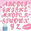Bolso de Playa Accesorios de Letras Bolsa Perforada Transfronteriza Letras y Números de Letras PVC Letras 3D A-Z y Números 1-9 Blanco y Negro