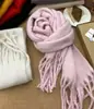 Cachecol Liso de Nova Imitação de Caxemira Transfronteiriço para Mulheres Outono e Inverno Xale Quente Espessado Cachecol Liso para Estudantes para Homens Atacado