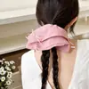 Pañuelo Cuadrado Estilo Francés Pastoral Lazo para el Cabello Cola de Caballo Atmósfera de Alta Gama Cuerda para el Cabello Banda Elástica Scrunchie Mori Girl Accesorio para el Cabello