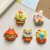 Papas Fritas de Dibujos Animados Hamburguesa Haibao Accesorios de Resina Joyería DIY Pasador Agujero Hebilla de Zapato Funda de Teléfono Móvil Decoración de Pegatina para Taza de Agua