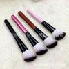 Mismo estilo brocha para rubor de un solo bisel lana fina Pico de Luz brocha de maquillaje para contorno facial suave no raya pelo animal mango de madera