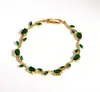 Pulseras de Tulipan Más Vendidas Transfronterizas, Pulseras de Diamantes y Piedras Preciosas Multicolor, Pulseras de Flores, Joyería de Lujo Ligero Fabricantes Venta al por Mayor