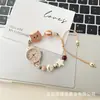 Regalos Culturales y Creativos Relojes de Mesa para Estudiantes Mujeres Estilo Ins Pulsera de Reloj con Cordón de Alto Valor Relojes de Temperamento a la Moda para Estudiantes de Secundaria y Preparatoria