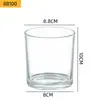 Copo de Vela Transparente, Suporte de Vela Doméstico Espessado, Recipiente de Vidro, Garrafa de Aromaterapia Atacado, Copo de Vidro, Copo Vazio, Ornamento de Fragrância