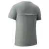Camiseta para Hombre Hecha de Seda de Hielo, Manga Corta Deportiva, Secado Rápido para Fitness, Sensación Fresca, Alta Calidad, Diseño de Ventilación de Aire Acondicionado