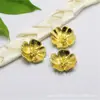 Accesorios de joyería DIY, accesorios de hardware de cobre puro, accesorios simples para sombreros de pétalos de cinco hojas, venta al por mayor