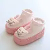 Meias de Chão para Bebê Estilo Fino Primavera e Verão Desenho de Coelho Fofo Antiderrapantes Internas Meias para Bebê e Criança Pequena Sapatos de Chão para Crianças